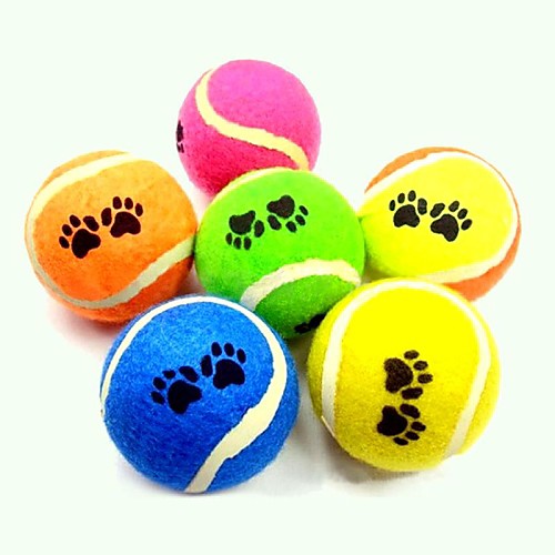 Dog Toy Training Tennis Biting Ball  for Pets Dogs Cats (1-Piece,Random Color)