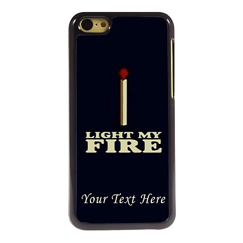 персонализированные случай телефона - Light My Fire дизайн корпуса металл для iPhone 5с