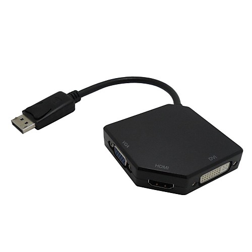 3 in1 DisplayPort DP для HDMI VGA переходнике DVI кабель преобразователя