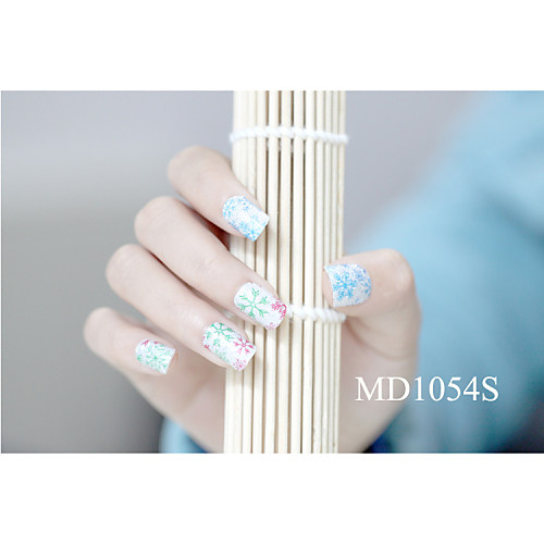 14pcs мода блеск порошок Nail Art Наклейки мкр no.1054s серии