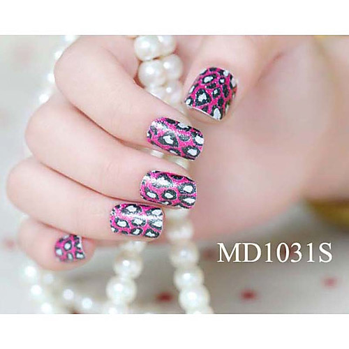 14pcs мода блеск порошок Nail Art Наклейки мкр no.1031s серии
