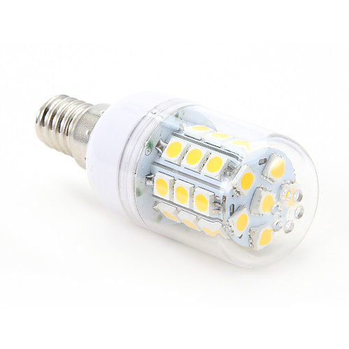 E14 4W 30x5050SMD 450LM 2800-3000K теплый белый свет мозоли СИД лампа (220)