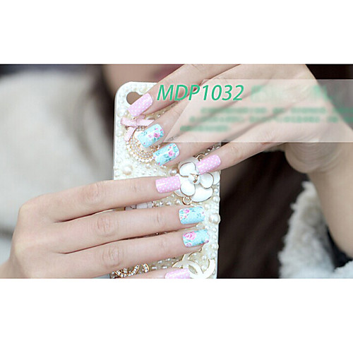 14pcs конфеты цвет мультфильм Nail Art Наклейки MDP no.1032 серии
