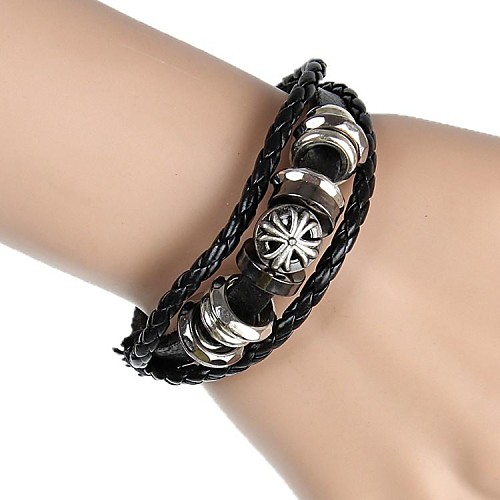 European And American Trade Hot Cross Leather Bracelet (2 Colors)