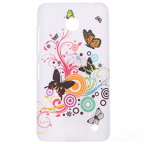 Fancy Style of Butterflies Pattern Plastic Hard Cover for Nokia N630