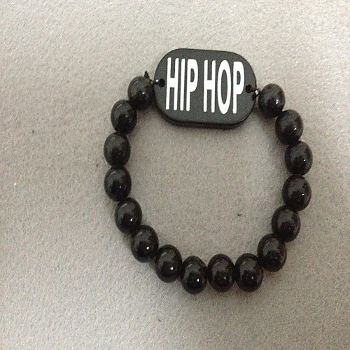 Fashion HIP HOP BEADS Charm Bracelet Elegant Hip Hop Style Unisex