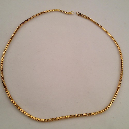 мужская цепочка из желтого золота слоистый заполнено гальваническим покрытием ожерелье цепи коробки