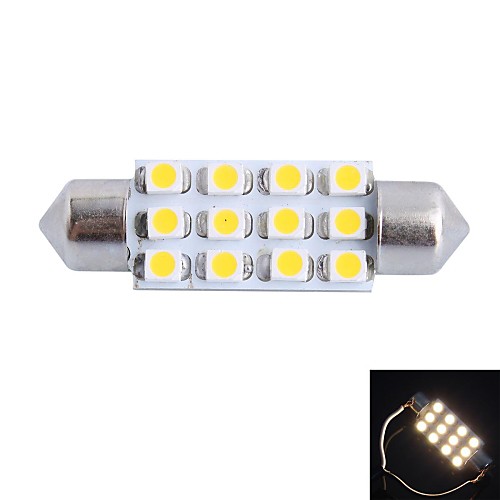 gc 39mm 3W 150lm 3000K 12x3528smd теплый белый привело к автомобиль чтения / номерной знак / дверь свет лампы (dc12v)