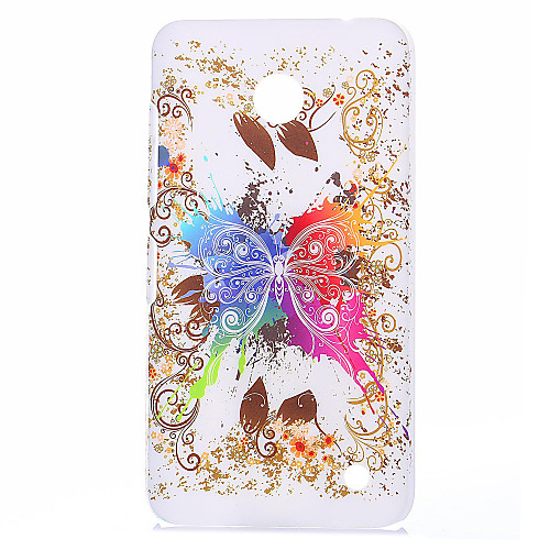 Multicolored Butterflies Pattern Plastic Hard Cover for Nokia N630