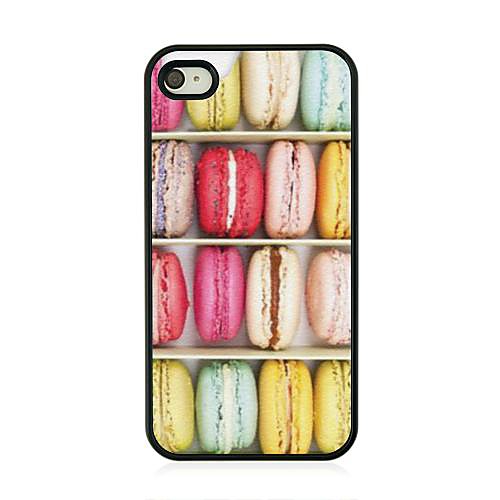 Macarons торт кожа рисунок вен жесткий футляр для iPhone 4 / 4s