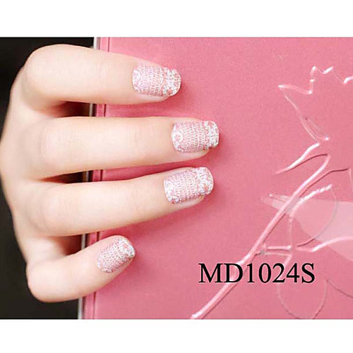 14pcs мода блеск порошок Nail Art Наклейки мкр no.1024s серии