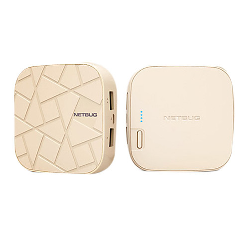 netbug NB-001 10000mAh мини внешняя батарея для iphone6 / 6plus / 5s Samsung S4 / ежевики и других мобильных устройств