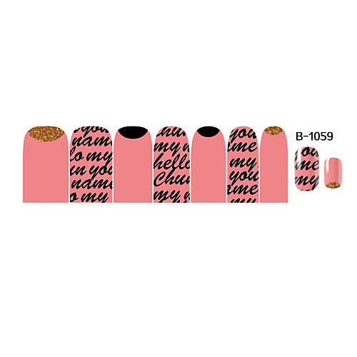 14pcs Nail Art наклейки серии B no.1059