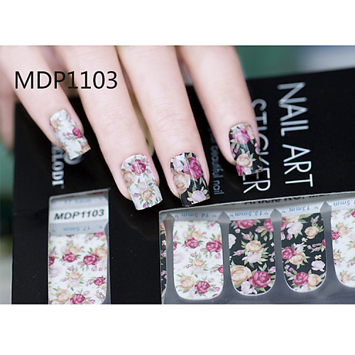 14pcs конфеты цвет мультфильм Nail Art Наклейки MDP no.1103 серии