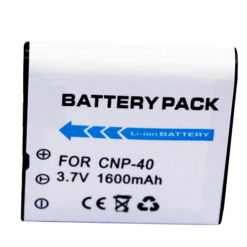 1600mAh аккумулятор цифровых камер CNP-40 для применимо Casio EX-P505 экс-P600 экс-P700 экс-Z57 EX-Z600 экс-z600be