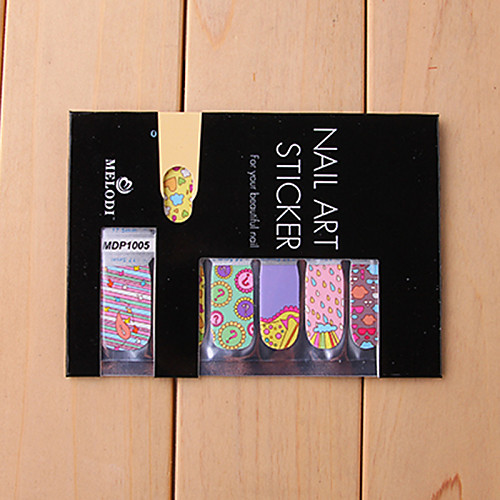 14pcs конфеты цвет мультфильм Nail Art Наклейки MDP no.1005 серии