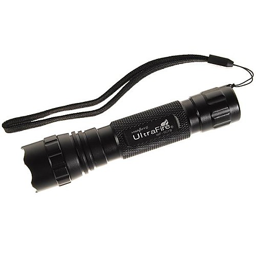 UltraFire WF-501B зеленый 1 Режимы Cree XR-E g2 светодиодный фонарик (150lm, 1  18650/2  CR123A, черный)