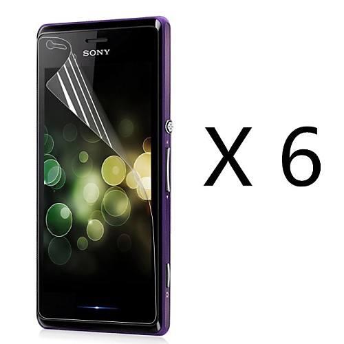 (6 шт) высокой четкости экран протектор для Sony Xperia м