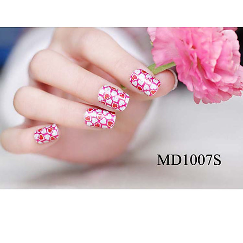 14pcs мода блеск порошок Nail Art Наклейки мкр no.1007s серии