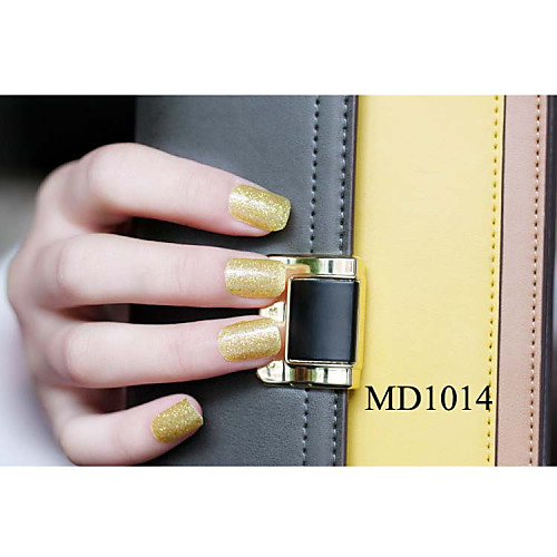 14pcs мода блеск порошок Nail Art Наклейки мкр no.1014 серии