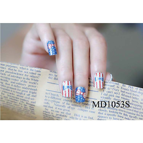 14pcs мода блеск порошок Nail Art Наклейки мкр no.1053s серии