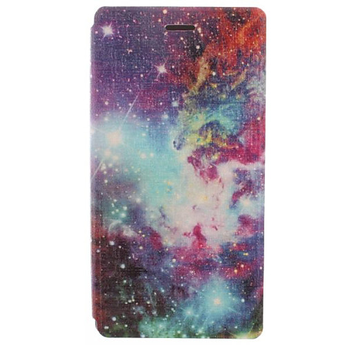 Beautiful Night Sky Stars Pattern PU Leather Full Body Case with Card for Sony Xperia M2 S50h