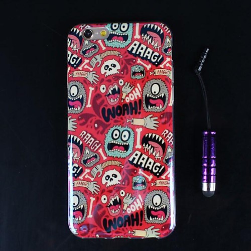 ультра тонкая защитная оболочка покрытие синий прохладный дизайн и емкость перо Iphone 6 (разных цветов)