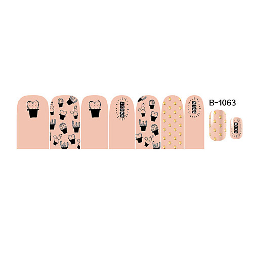 14pcs Nail Art наклейки серии B 1063
