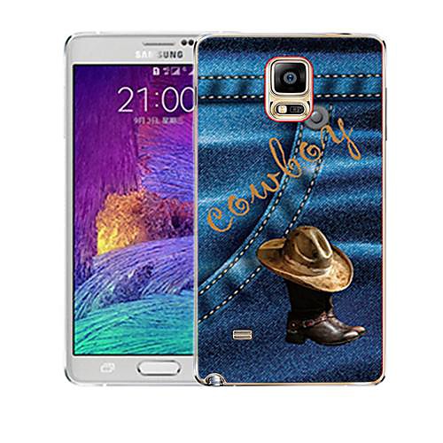 Samsung Galaxy Note 4 совместимый Графический/Мультфильмы/Специальный дизайн Пластик/Силикон Задняя панель