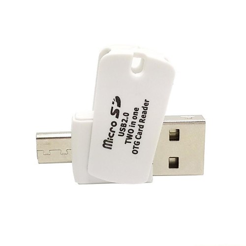 вращающиеся комбинированный тип Micro USB OTG&USB 2.0 Micro SD читатель карточки TF для мобильного телефона&таблетка&портативный