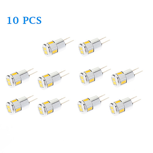 10Pcs G4 3W 6x5730SMD 220-250LM 3500K/6000K Warm White Cool White Light LED Spot Bulb (12V)