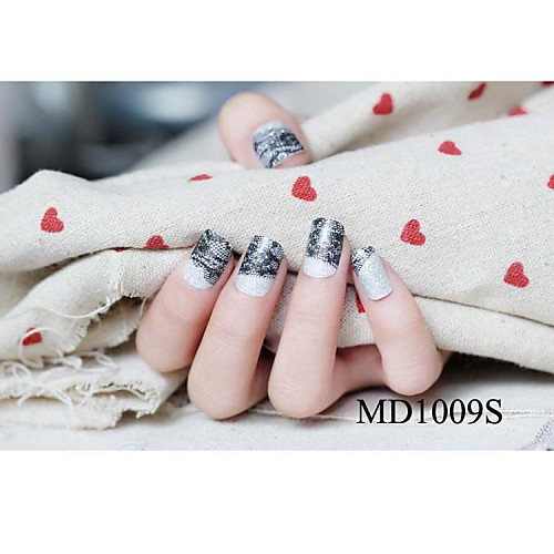 14pcs мода блеск порошок Nail Art Наклейки мкр no.1009s серии