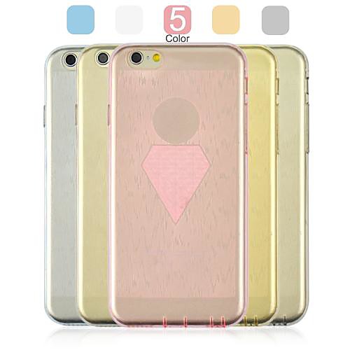angibabe 0,3 ультра-тонкий чехол ТПУ большой ромбовидный узор для Iphone 6 (ассорти цветов)