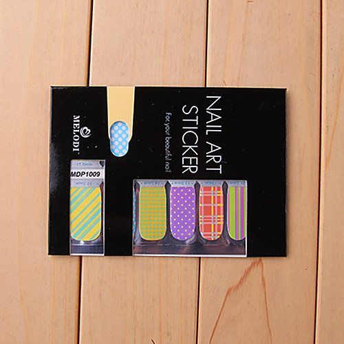 14pcs конфеты цвет мультфильм Nail Art Наклейки MDP no.1009 серии