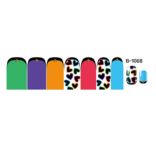 14pcs Nail Art наклейки серии B no.1068