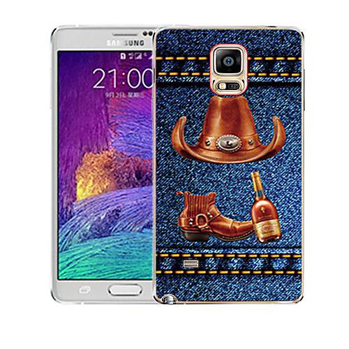 Samsung Galaxy Note 4 совместимый Графический/Мультфильмы/Специальный дизайн Пластик/Силикон Задняя панель