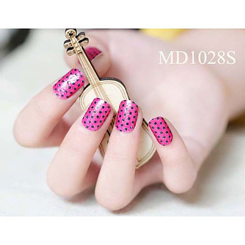 14pcs мода блеск порошок Nail Art Наклейки мкр no.1028s серии