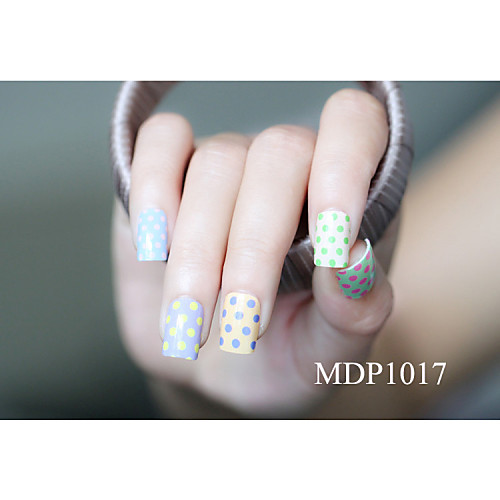 14pcs конфеты цвет мультфильм Nail Art Наклейки MDP no.1017 серии