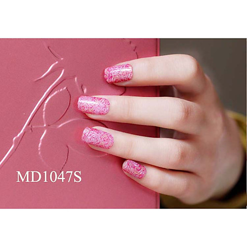 14pcs мода блеск порошок Nail Art Наклейки мкр no.1047s серии