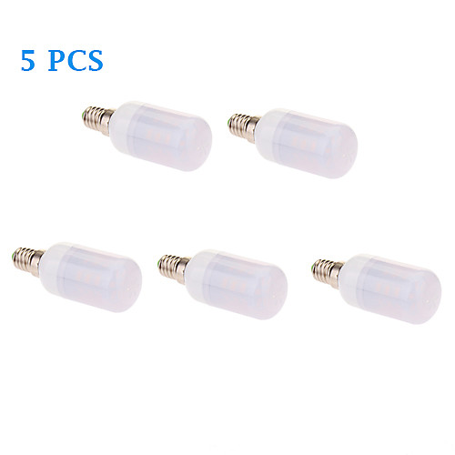 5Pcs E14 6W 24x5630SMD 420LM 3500K/6000K Warm White Cool White Light LED Corn Bulb (220-240V)