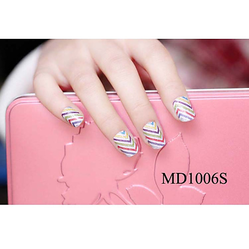 14pcs мода блеск порошок Nail Art Наклейки мкр no.1006s серии