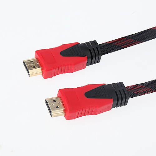 3m 9,84 HDMI между мужчинами высокоскоростного позолоченной компьютерного кабеля - черный