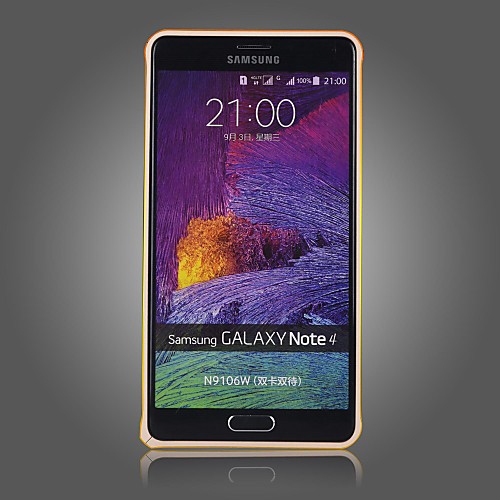 Samsung Galaxy Note 4 совместимый Однотонные Металл Бампер