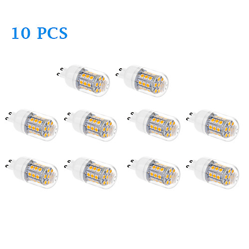 10Pcs G9 6W 31x5050SMD 460LM 3500K/6000K Warm White Cool White Light LED Corn Bulb (220-240V)