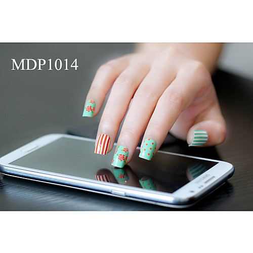 14pcs конфеты цвет мультфильм Nail Art Наклейки MDP no.1014 серии