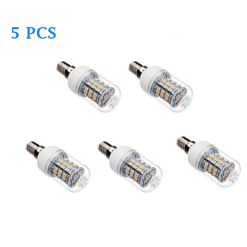 5Pcs E14 6W 46x2835SMD 530-560LM 3500K/6000K Warm White Cool White Light LED Corn Bulb (220-240V)