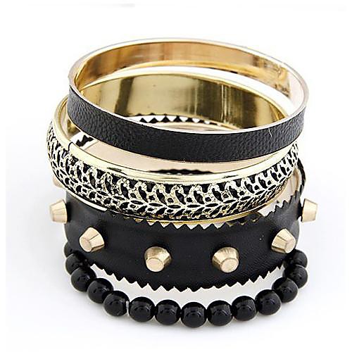 Punk Style Multilayers Rivet Leather Bracelets