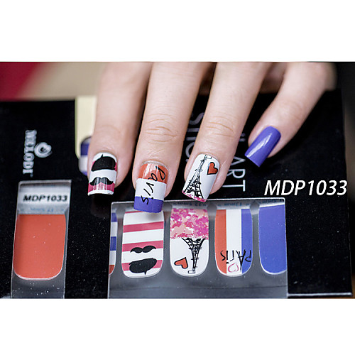 14pcs конфеты цвет мультфильм Nail Art Наклейки MDP no.1033 серии