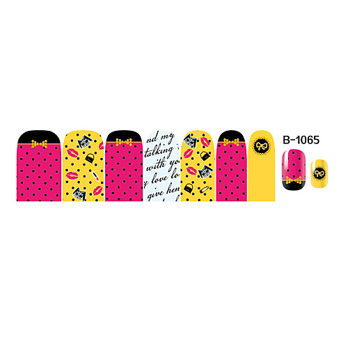14pcs Nail Art наклейки серии B no.1065