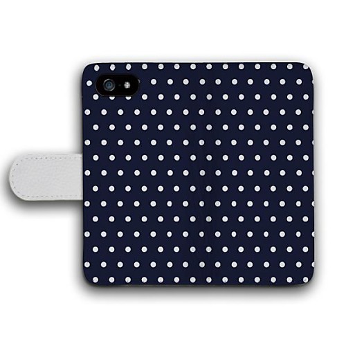 elgant шаблон точки PU кожаный чехол для всего тела с слотом для карт iPhone 5/5 секунд